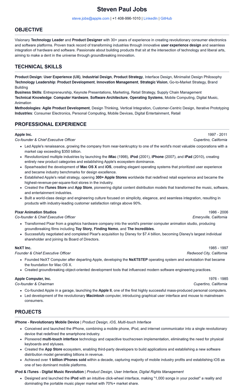 Simple Classic template preview