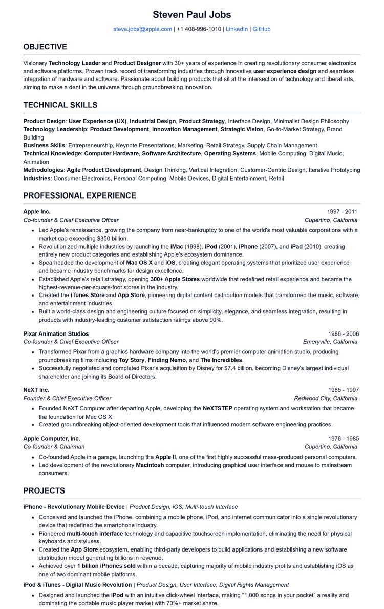 Simple Classic template preview